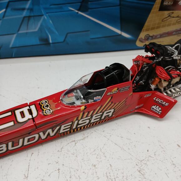 2006 BRANDON BERNSTEIN Budweiser/ Lucas Oil Top Fuel Dragster Diecast 1/24 - Picture 3 of 16